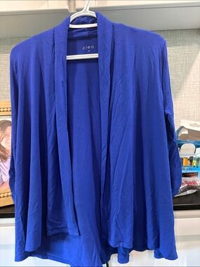 cleo Royal Blue Open-Front Cardigan